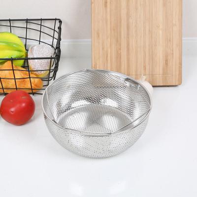 China Sustainable Stainless Steel Wire Mesh Strainer Colander for sale