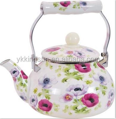 China Sustainable Enamel Tea Kettle for sale