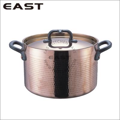 China Sustainable Stainless Steel Copper Cooking Pot 3ply Commercial Pot for sale