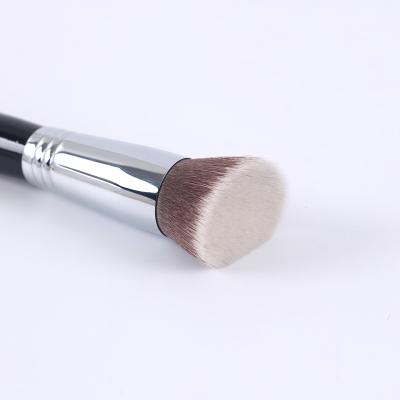 China Luxury Foundation Brush Makeup Set Brush with Private Label Wood Base Handle Cosmetic Makeup Brushes for sale