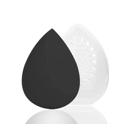 China Wholesale Premium Large Size Makeup Beauty Sponge Blender Super Soft Black Chrome Soft ENERGY Makeup Base Powder Sponge for sale