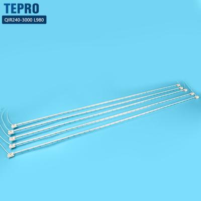 China 1530mm Glass Infrared Heater Lamps 780mm 980mm 1450mm Quartz Food Processing 1000w 1100w 1300w 2000w Heater Tube IR Lamps for sale