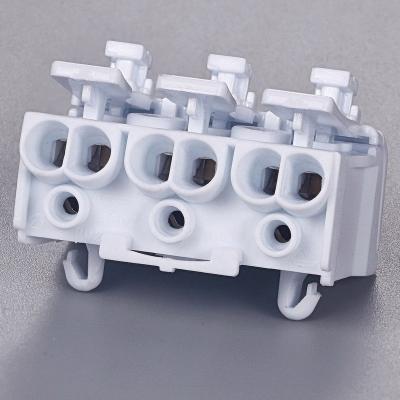 China BELEKS P02 cable series 3 poles multipolar wire connectors with foot and fixed release pads for sale