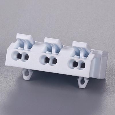 China Cable BELEKS P02-M Series 3 Poles Super Slim Screwless Multipole Wire Connectors With Fixed Foot for sale