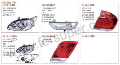 China auto lamp and body parts for TOYOTA CAMRY 2004 CAMRY 2004 for sale