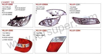 China auto lamp and body parts for TOYOTA CAMRY 2002 CAMRY 2002 for sale