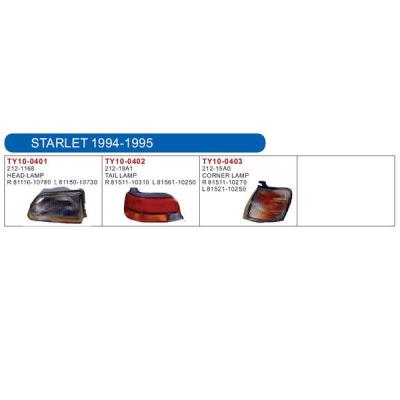 China auto lamp and body parts for 1994-1995 STARLETTE 1994-1995 for sale