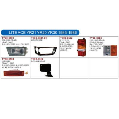 China lamp and auto body parts for LITE LE CÆ YR21 YR20 RY30 LITE 1983-1986 LE CÆ YR21 YR20 RY30 1983-1986 for sale