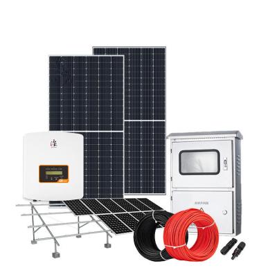 China Home 2023 full set 5KW solar system 3KW 6KW 8KW 10KW solar panel solar panel hybrid home kit for sale