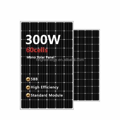 China High Quality Solar System PV Panel 300W 350W 380W 400W 400 Watt All Solar Panel Black Mono Black PV Module Price for sale