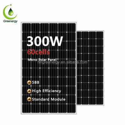 China High Efficiency 300w 320w 330w 350w Solar Monocrystalline Solar Panel 300w Price for sale