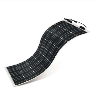 China Greenergy 50W 180W 150W 200W EVA Thin Rollable Flexible Film 200 Watt Solar Panel 125mmx125mm Thin Film Amorphous CLOPES Silicon for sale