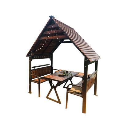 China New Design Weather Resistant Small Metal Bracket Waterproof Outdoor Wooden Outdoor Garden Cabin for sale