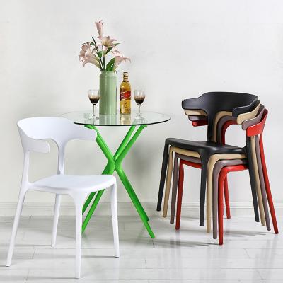 China Free sample stackable armchair dining plastic stackable cafe chair cadeiras e mesas plstica for sale