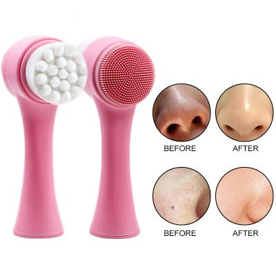 China Black Head Remover 2021 New Universal Hand Wash Makeup Cleaning Face Exfoliating Brush for sale