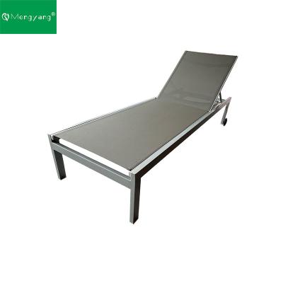 China Modern Outdoor Commercial Pool Sofa Luxury Aluminum Sun Bed Sofa With Wheels for sale