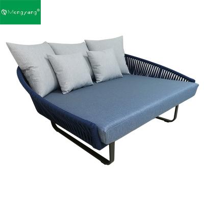 China Leisure Modern Home Resort Villa Project Outdoor Modern Chinese Rope Daybed Furniture for sale