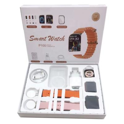 China MP3 Playback 2023 newcomers BT pro5 unique watchbands BT pro5 earphone battery charger smart watch P100 for sale