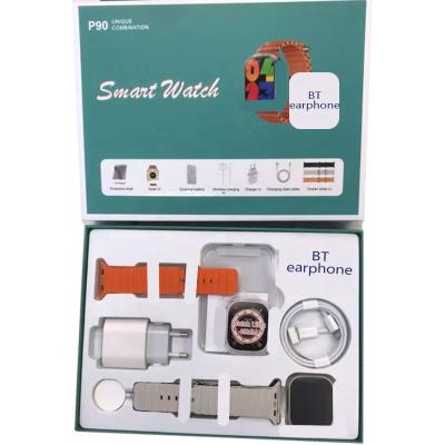 China 2023 New Arrivals 3 Touch Screen Watchbands BT Pro5 Earphone Battery Charger Wireless Charging P90 Unique Combination for sale