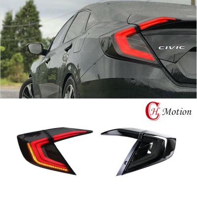 China Autolamp HCmotion Modified Factory Wholesale LED Rear Tail Lights 2016 2017 2018 2019 2020 Sedan Assembly Tail Lamps For Honda Civic for sale