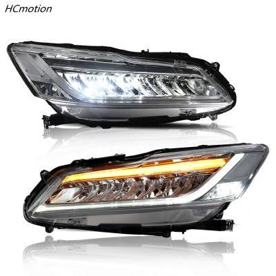 China 2013 Automotive Led Headlight HCmotion Factory Manufacturer 9th GEN Front Lamp Sedan Assembly 2014 2015 2016 2017 Full LED Headlights For Honda Accord for sale