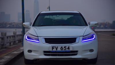 China Auto Led Headlight HCmotion Factory Wholesale Blue DRL Head Lamp 2008 Sedan 2009 2010 2011 2012 LED Headlights For Honda Accord for sale