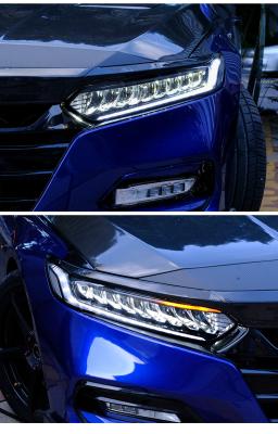 China Auto Led Accessories HCmotion 10th Gen Full LED Front Lamps Sedan Headlight Factory 2018 2019 2020 2021 Head Lights For Honda Accord for sale