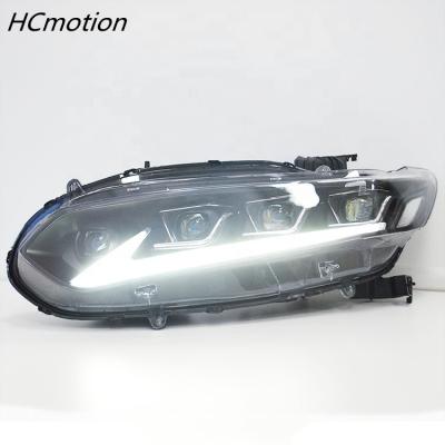 China 2018 Automotive Led Headlight Manufacturer HCmotion GEN Front Lamp X Sedan 10th 2019 2020 2021 Full 4 LED Lens Headlights For Honda Accord for sale