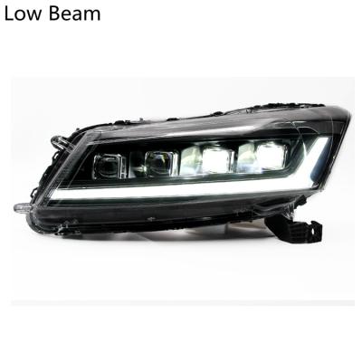 China 2008 Automotive Led Headlight Manufacturer Wholesales Blue DRL Sedan 2009 2010 2011 2012 2013 4 LED Headlights For Honda Accord for sale