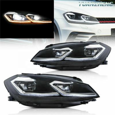 China Autolamp Modified HCmotion L Type 7.5 GTI LED Style Front Lights 2018-UP Xenon Head Lamp MK7.5 Sequential Headlights For VW Golf 7.5 for sale