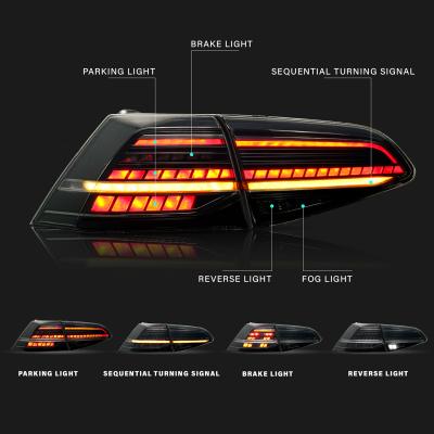 China Modified Autolamp HCmotion Wholesales Sequential Turn Signal Golf 7 7.5 MK7.5 LED Tail Lights 2013-2020 Rear Tail Lamps For VW Golf MK7 for sale