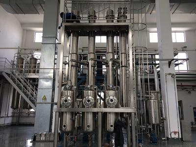 China Three-effect falling film evaporator for sale