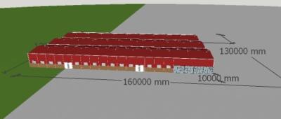 China Taller de estructura de acero Edificio de almacén de estructura de acero ligero prefabricado en venta