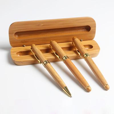 China Office & School Pen Hot Seller Manufacture Supply Natural Bamboo Office Business Souvenir Foutain Pens Gel Ballpoint Pen for sale