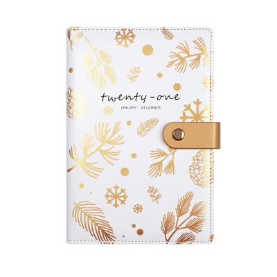 China Printed PU A5 Agenda Planner Diary Notebook Organizer and Weekly Journal Notepad Travel Book with Loop for sale