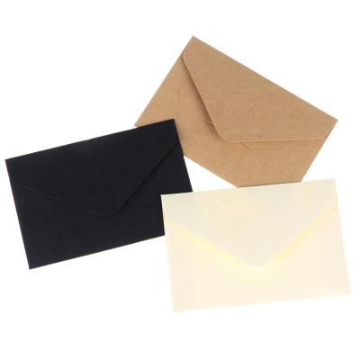 China High Quality Eco - Friendly A4 Size Black Cards White Packaging Envelope Custom Paper Envelope for sale