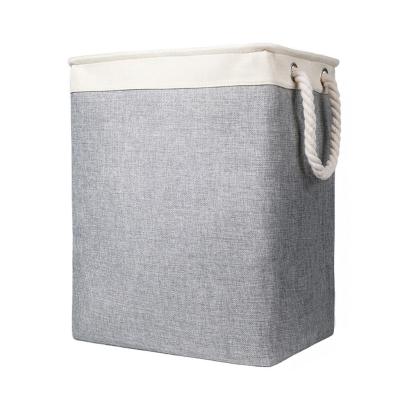 China Eco-friendly Durable BSCI Certificated Metal Canvas Fabric Cloth Laundry Hamper ODM OEM for sale