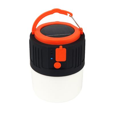 China Factory Hot Selling Portable Camping Lantern USB Rechargeable Solar Hanging Camping Lantern for sale