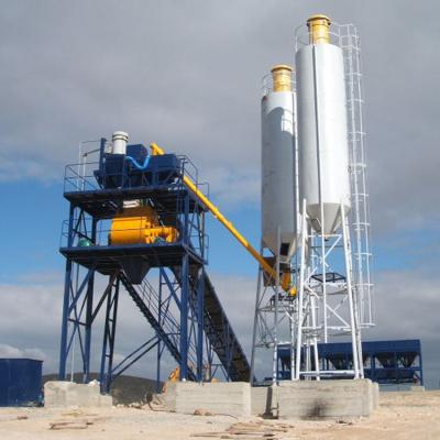 China Construction worksÂ   Factory Price 55m3/h Precast Dry Portable Mini Mix Concrete Batching Plant Mobile Ready For Sale for sale