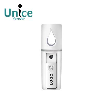 China Professional Mini Nano Nano Handy Mist Electric Facial Moisturizer Steamer 200mAh Plastic Spray ABS Nano Spray for sale