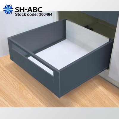 China Kitchen Slim Tandem Box Drawer Slim Luxury Soft Closing Box 35kgs Full Extension Slides Double Wall Interior Drawer for sale