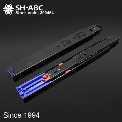 China Modern Shipping and Handling - Soft Close Dimming Channels Full Extension ABC Sidemount Ball Bearing Drawer Rails Telescopic Slides for sale