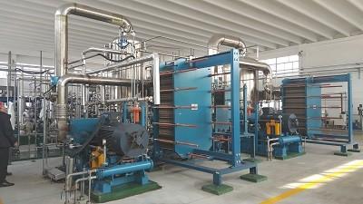 China Cambiador de calor en capa delgada de la placa plana de la MVR para reputación de la tecnología avanzada de la refinería de azúcar la buena en venta