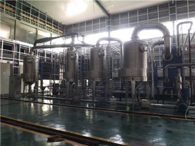 China Coeficiente ascendente de la evaporación de efecto múltiple de la transferencia de calor de la película para la industria de la leche del jugo de la cerveza en venta