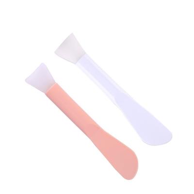 China Wholesale Soft Head Double Head Silicone Spot Brush Manufacturers Facial Mask Brush For Beauty Salons for sale