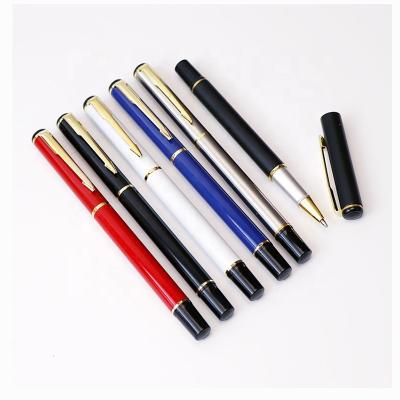 China Promotional Full Size Metal Gel Pen, Portable Rollerball Pen, White Blue Gold Black Pens With Custom Logo for sale