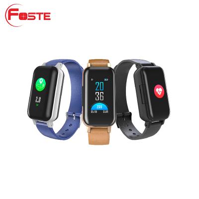 China Foste T89 Bluetooth Smart Watch Bluetooth5.0 Earphone Call Reminder Heart Rate Blood Pressure Monitor Smartwatch For Women Men for sale