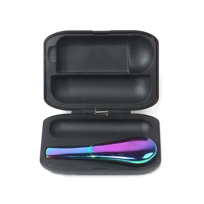 China Minimalist Factory Direct Metal Spoon Pipe Set With Box Smoking Pipe Metal Colorful Smoking Pipe for sale