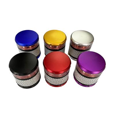 China JR Aluminum Alloy 63mm Aluminum Alloy 4 Parts Herb Grinder With Radial Teeth Herb Grinder Aluminum Alloy Grinder for sale