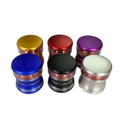 China 2022 Grinding Aluminum Alloy 63mm Grinder 4 Layer Metal Grinders Custom Logo Aluminum Alloy Herb Tobacco Grinder 63mm for sale